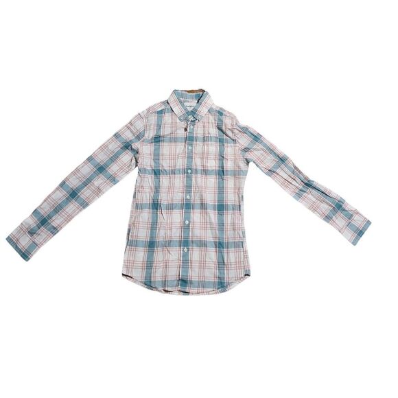 Men's GOODFELLOW Slim Fit Plaid Button Down Shirt Small - Picture 5 of 5